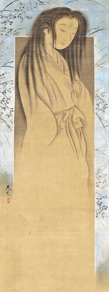 Ghost (19th century) painting in high resolution by Shibata Zeshin. Original from the Los Angeles County Museum of Art. 