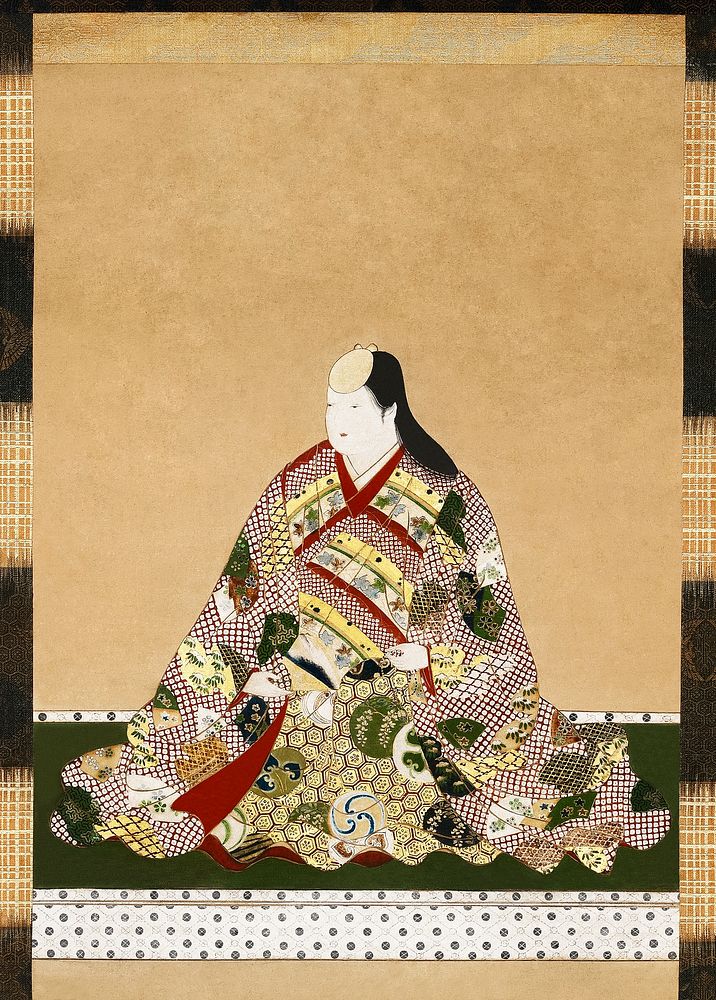 Japanese woman (17th century) vintage painting. Original public domain image from The Minneapolis Institute of Art.   …