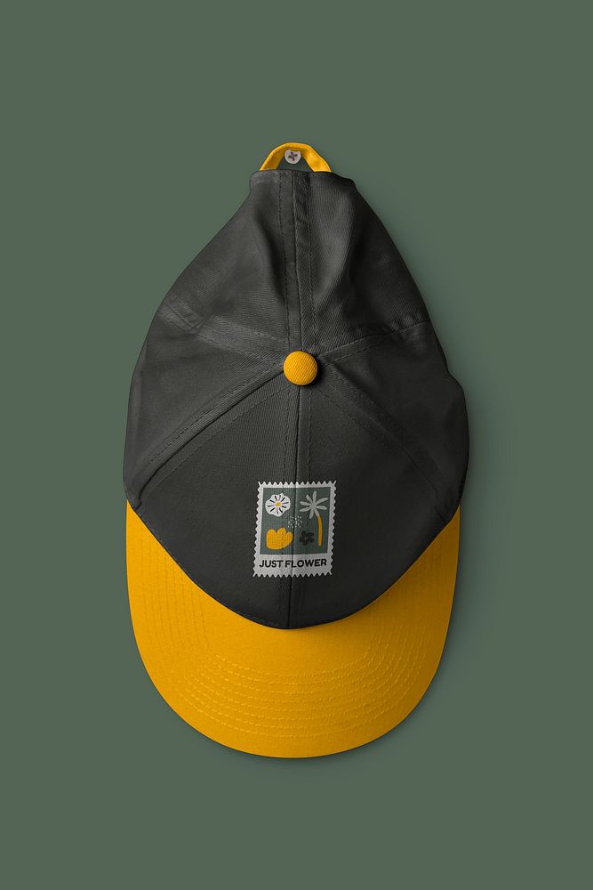 Cap mockup, streetwear fashion with printed logo design psd