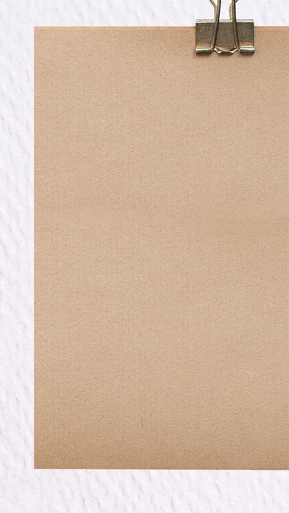 Brown note paper mobile wallpaper, stationery design