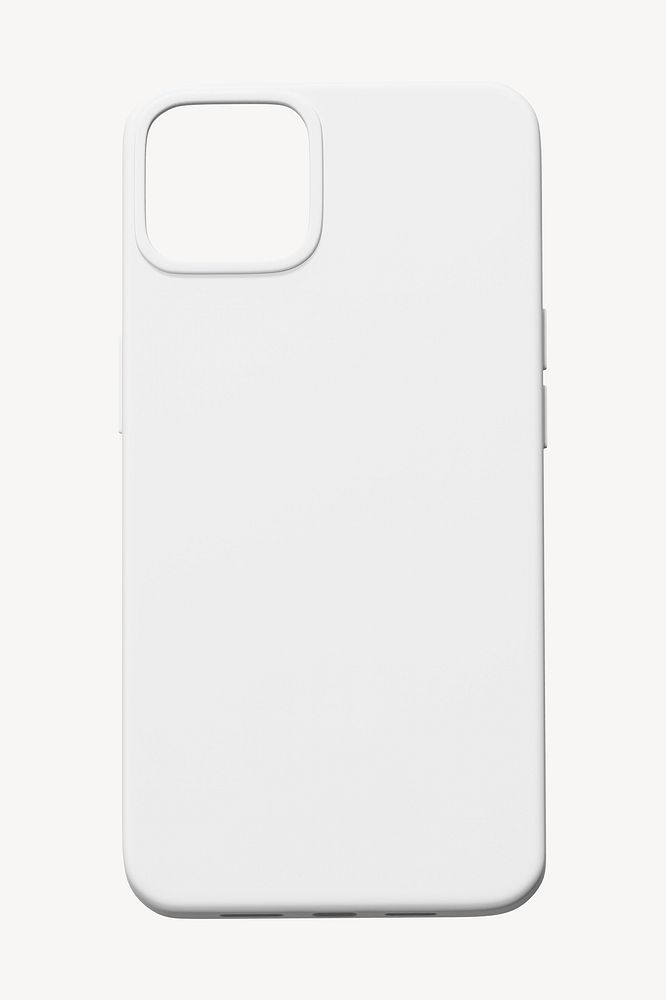 White phone case, 3D rendering design