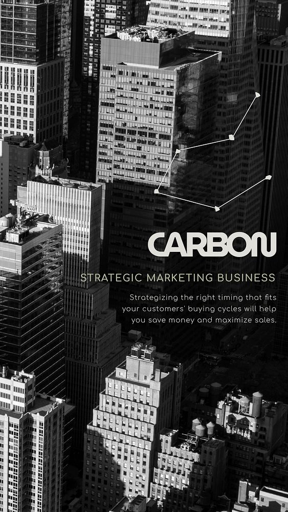 Building, city Instagram story template, carbon business psd