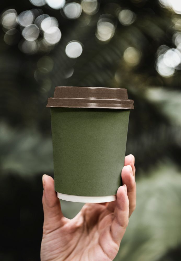 Green paper cup, eco-friendly package