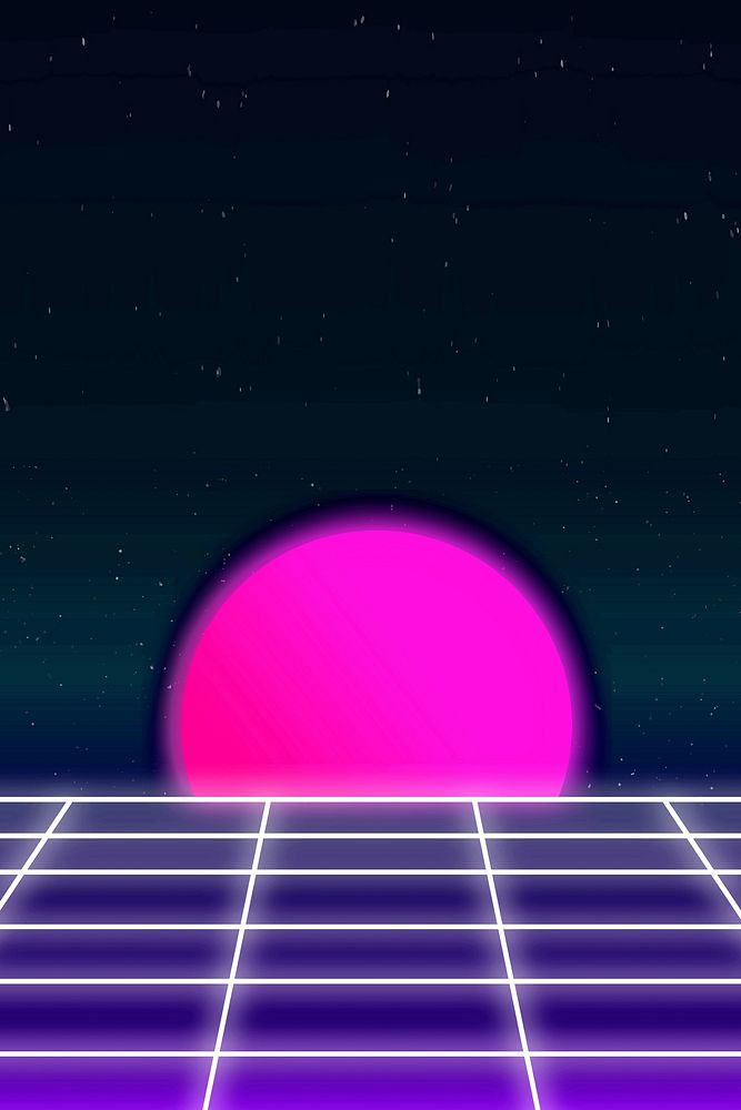 Retro future background, 80s design