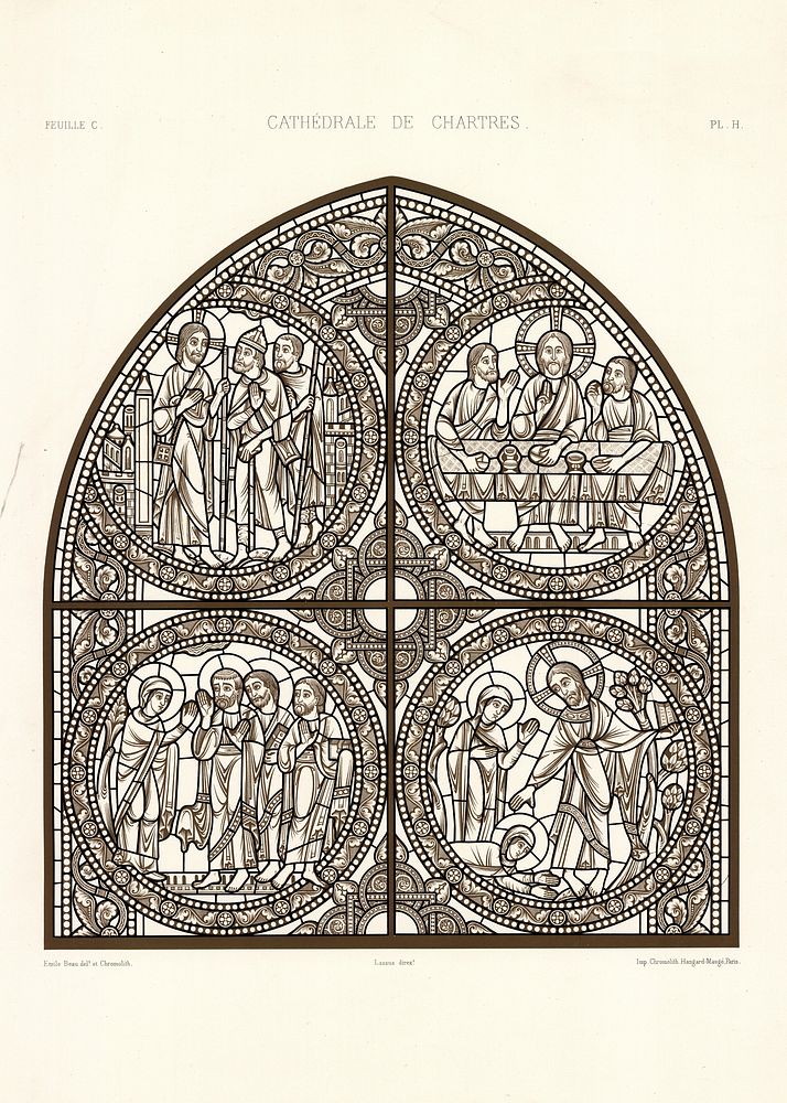 Monographie de la cathédrale de Chartres. Atlas.