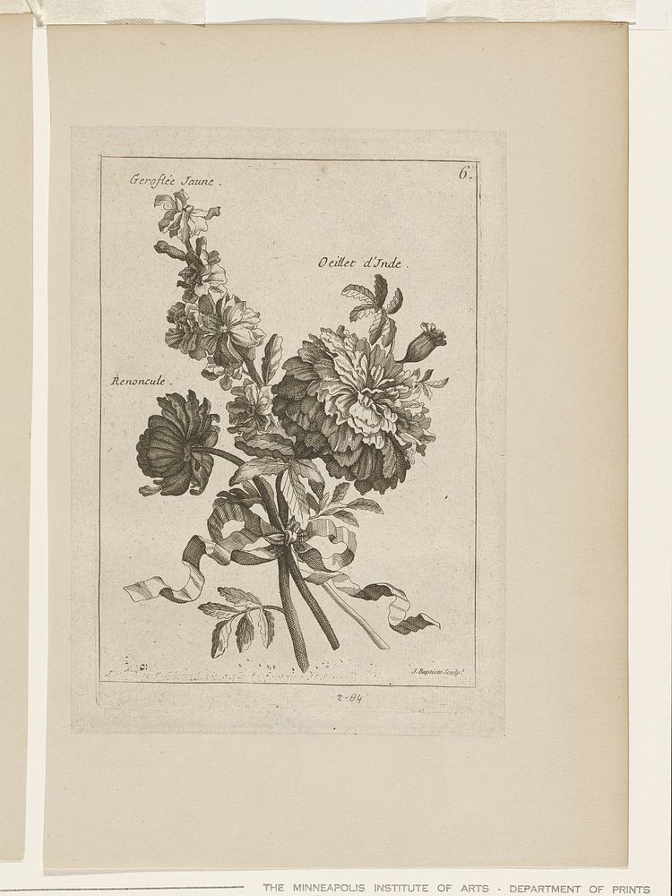 Print during 18th century print in high resolution by Jean-Baptiste Monnoyer. Original from the Minneapolis Institute of…