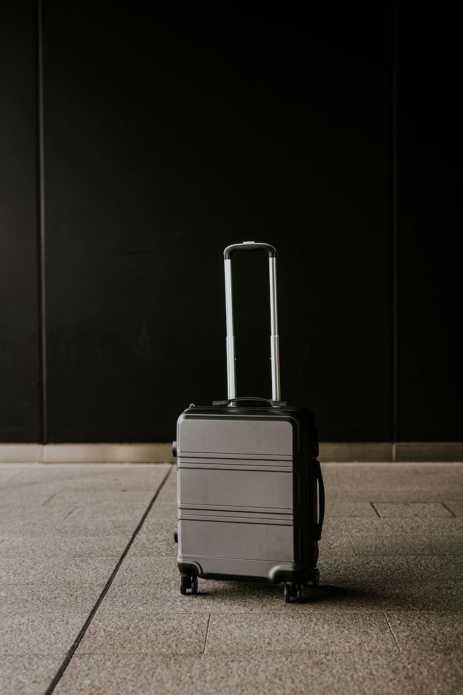 Black business travel luggage, baggage | Premium Photo - rawpixel