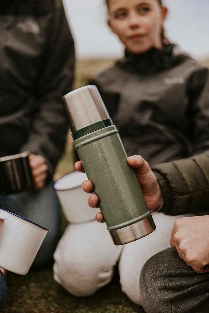 Camping stainless steel portable bottle