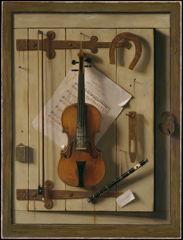 Still Life—Violin and Music by William Michael Harnett