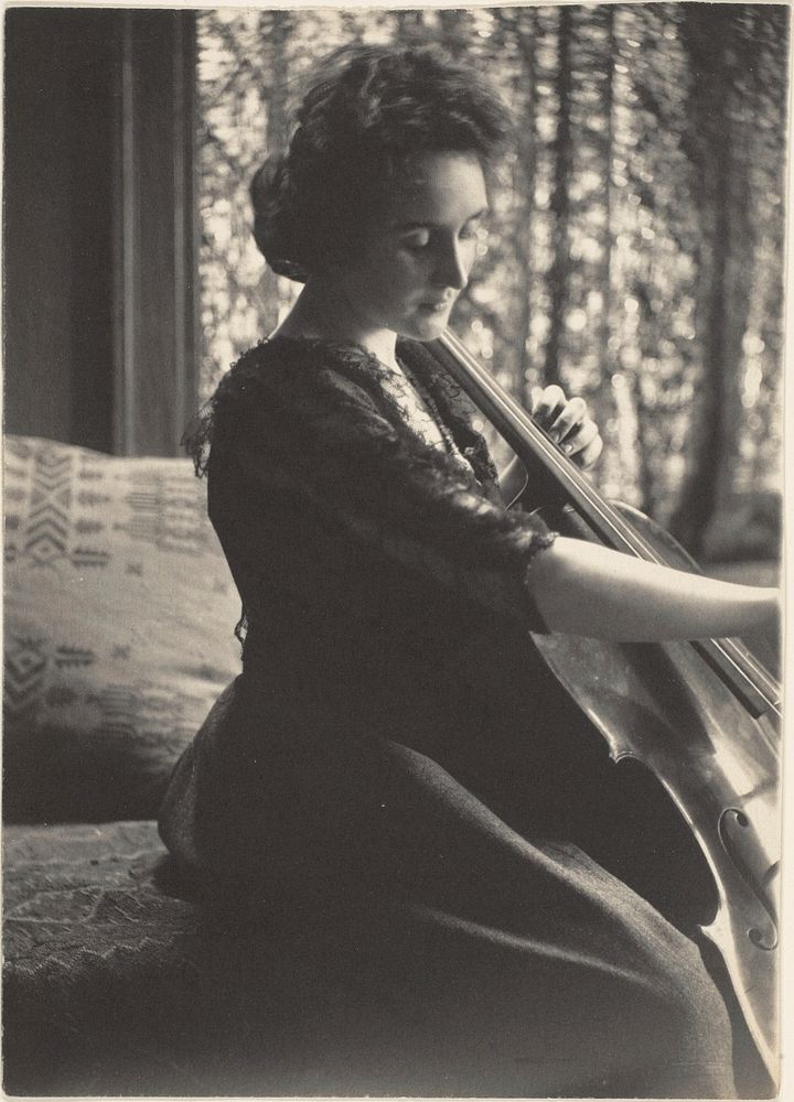 Woman Playing Cello