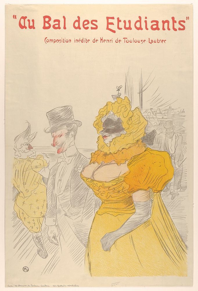 Au Bal des Etudiants by Henri de Toulouse–Lautrec
