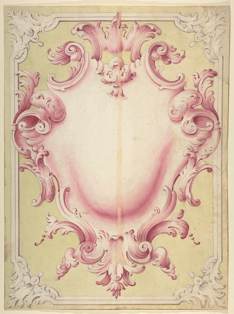 Design for a Cartouche by Giovanni Larciani ("Master of the Kress Landscapes")