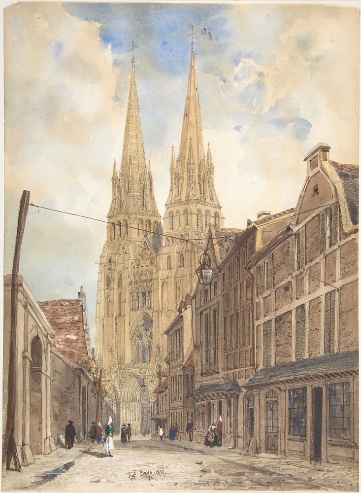 View of Bayeux by Thomas Shotter Boys