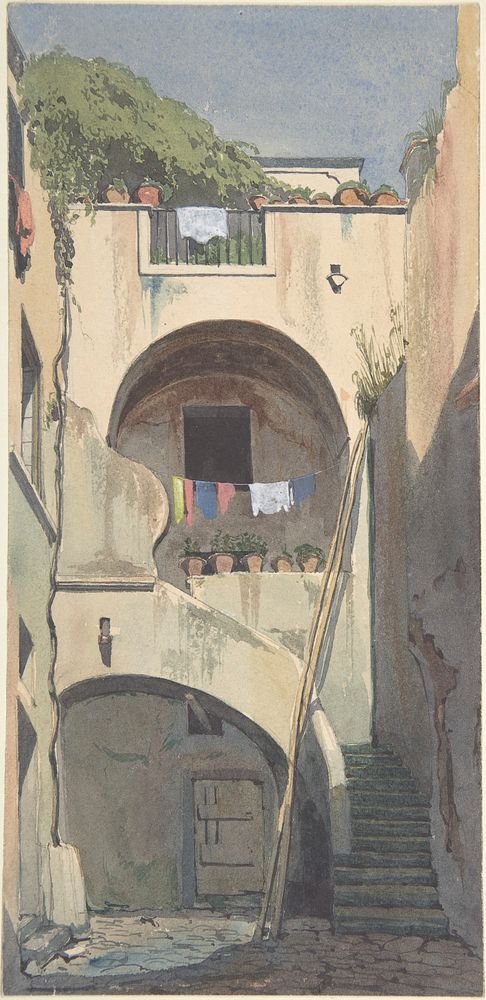 A House at Sorrento by Thomas Hartley Cromek