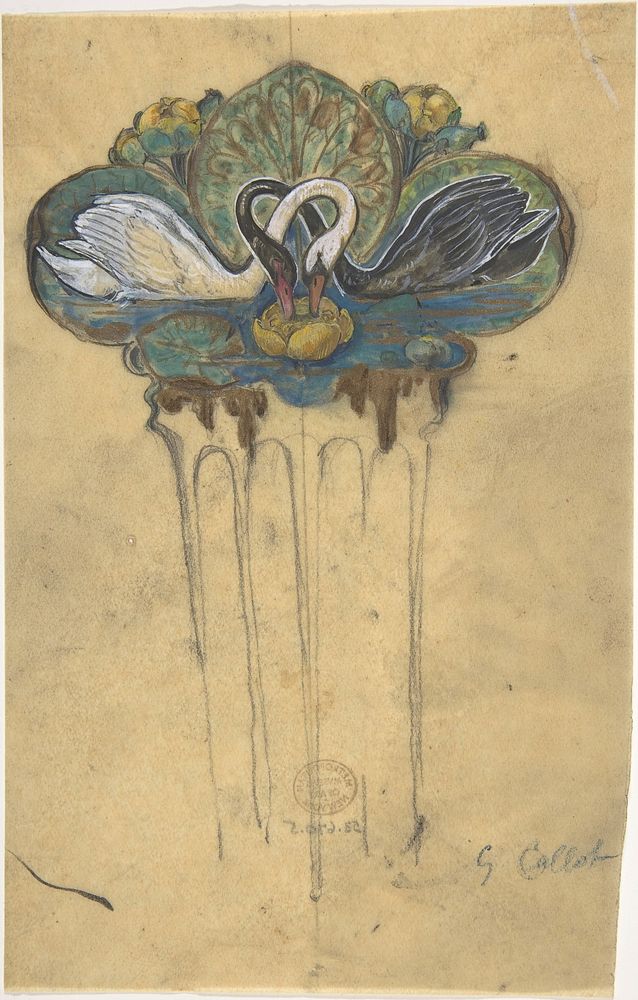Design for a Haircomb by Jacques Caillot (French, 1823&ndash;1905)