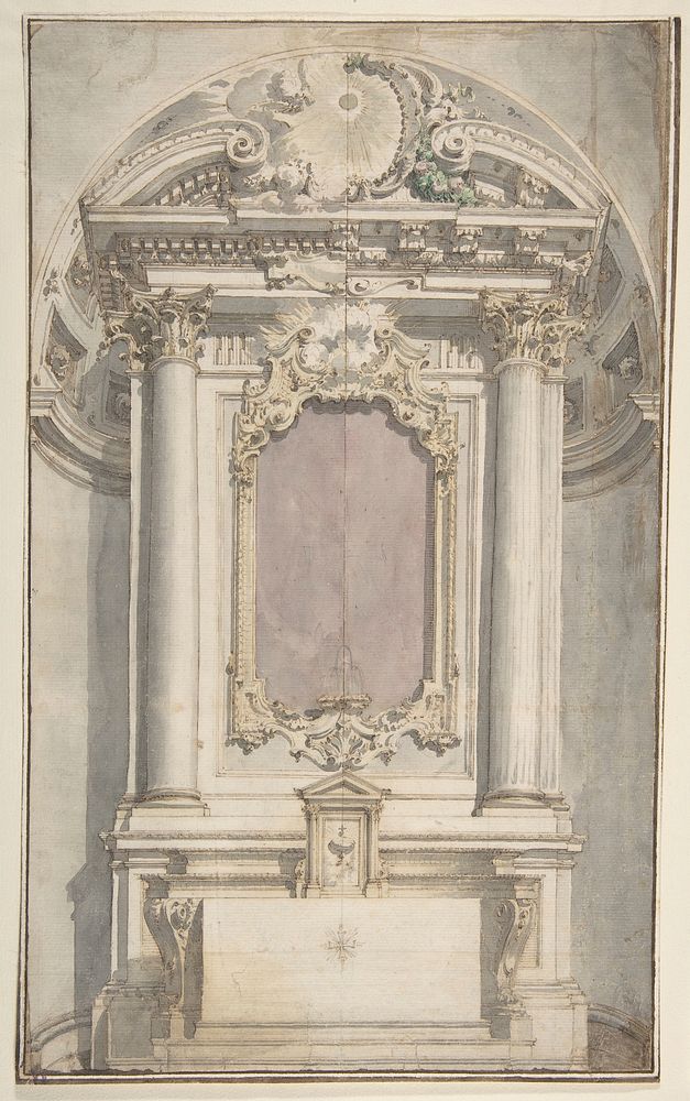 Designs for an Altar in a Niche by Flaminio Innocenzo Minozzi