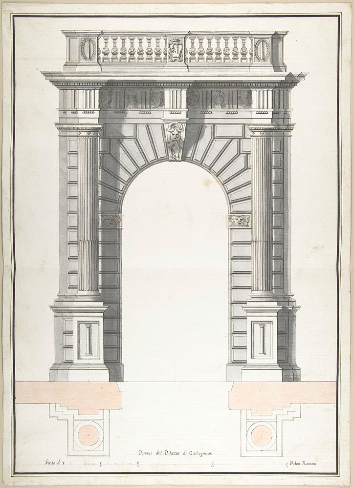 Portone del Palazzo di Carbogniani by Pietro Paolo Coccetti (Cocchetti)