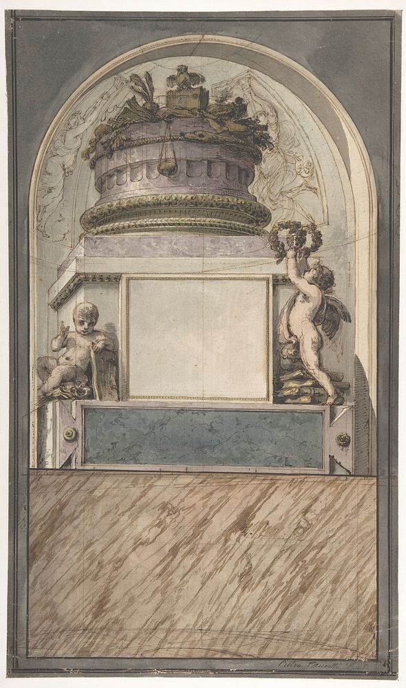 Design for a Monument by Pietro Fancelli