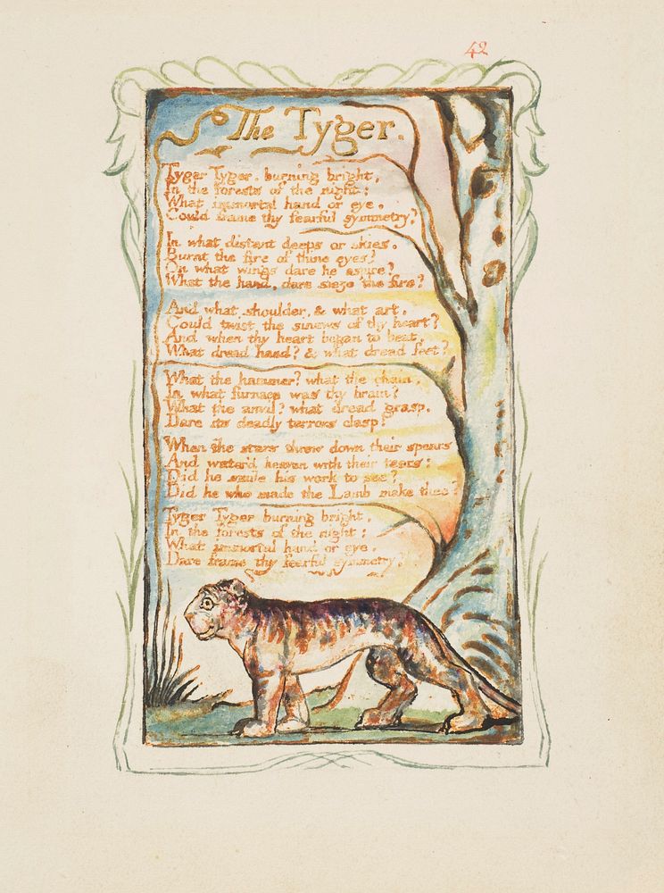 Songs of Innocence and of Experience: The Tyger by William Blake. Original from The Metropolitan Museum of Art.