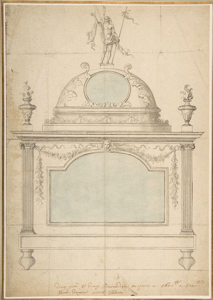Design for a Reliquary, Anonymous, French, 19th century