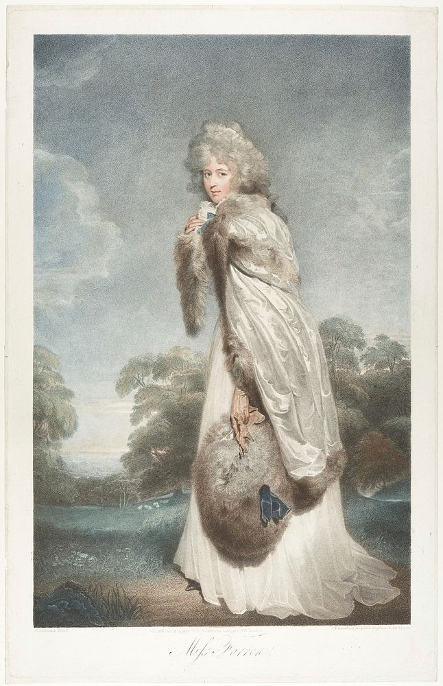 Miss Elizabeth Farren, Countess of Derby by Francesco Bartolozzi