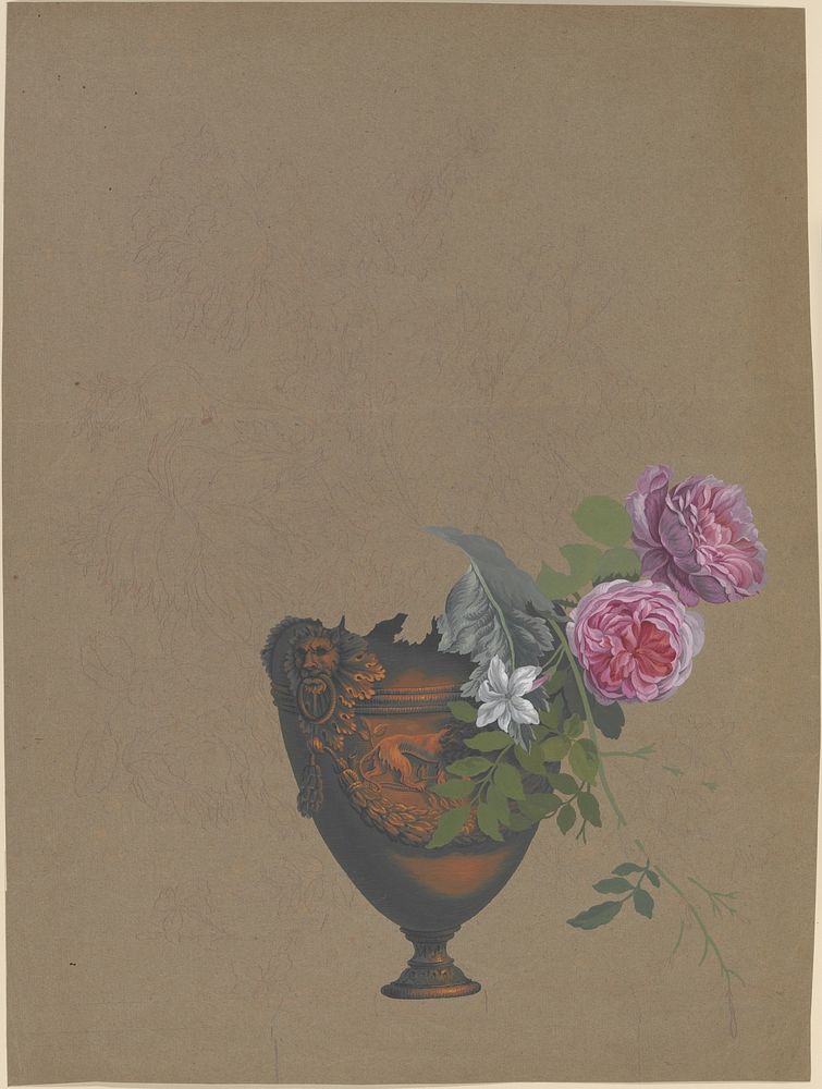 Vase of Flowers by Anonymous, French, 19th century
