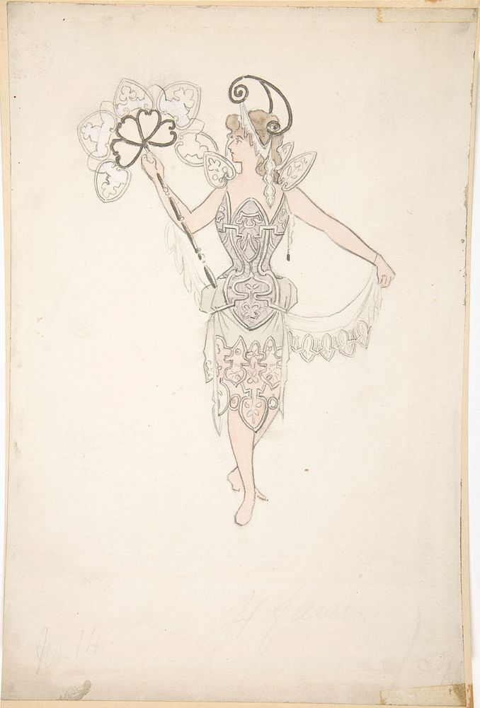 Costume Design for Lady with a Fan 