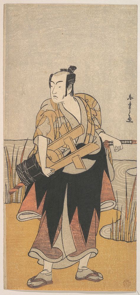 The Fourth Matsumoto Koshiro as a Man Standing on the Bank of a River