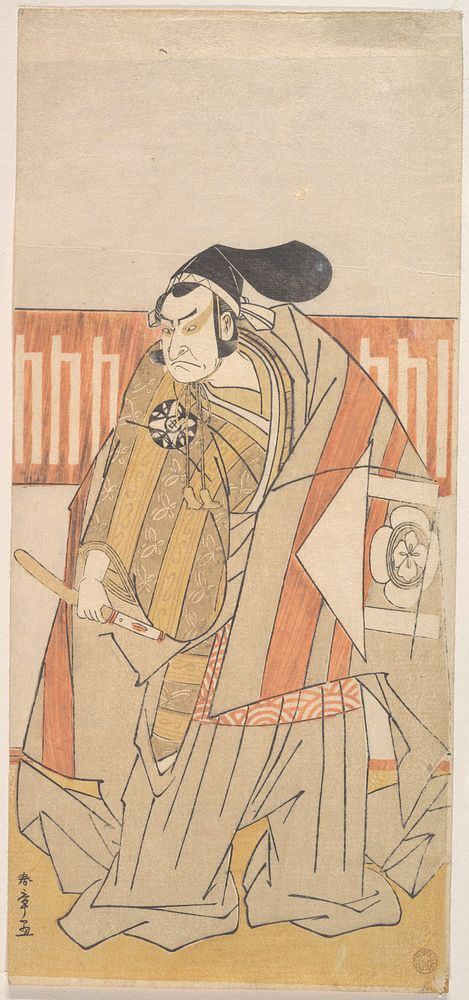 The First Nakamura Nakazo in the Role of Kudo Suketsune