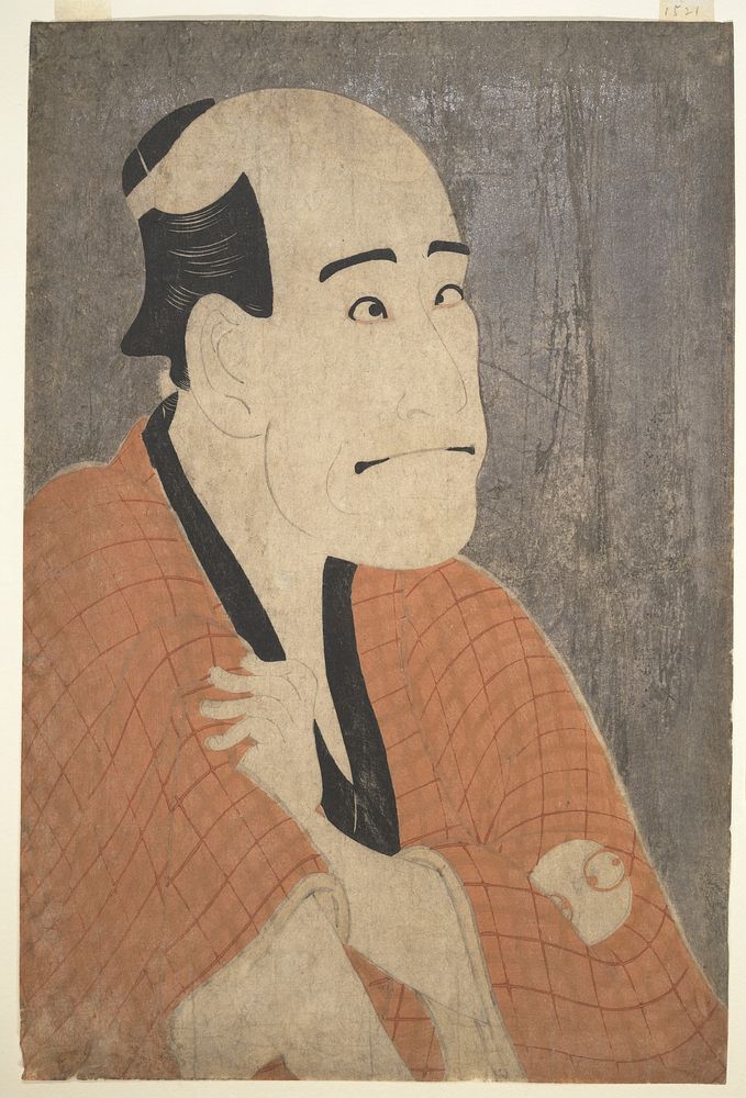 Arashi Ryūzō I as Ishibe Kinkichi in the Play "Hana Ayame Bunroku Soga"