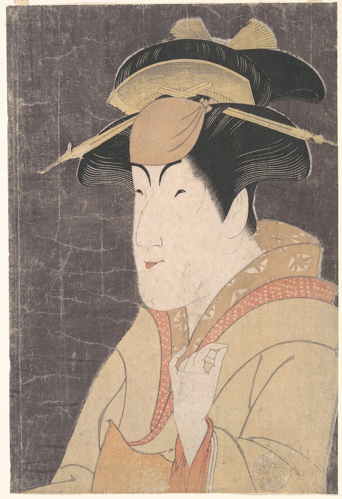 Nakayama Tomisaburō as Miyagino in the Play "Katakiuchi Noriyaibanashi"