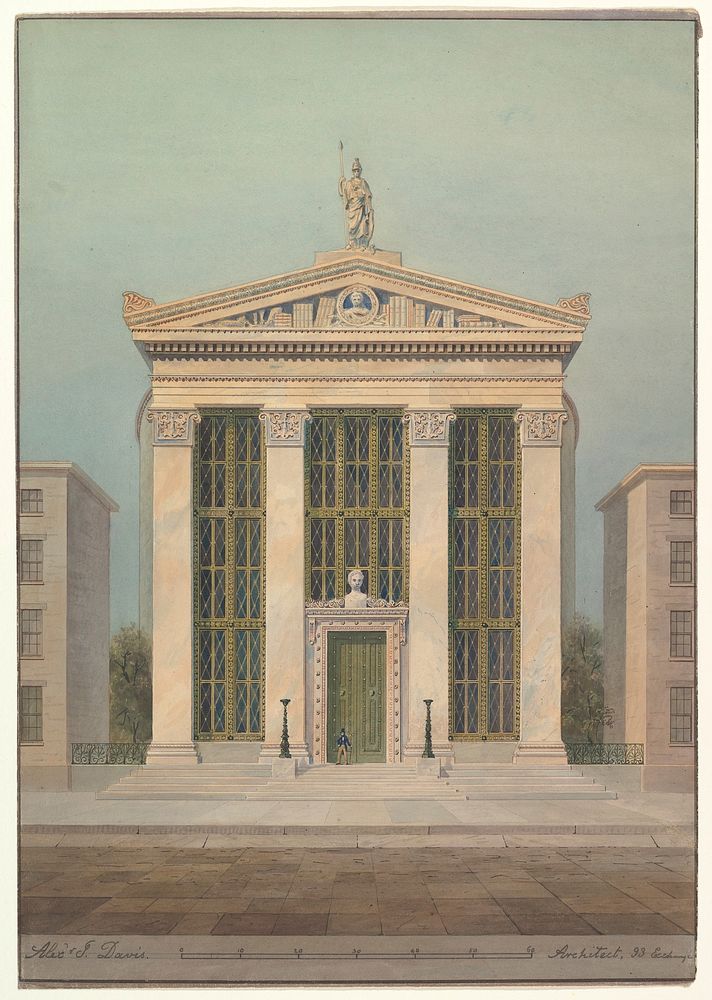 Study for the Astor Library, New York