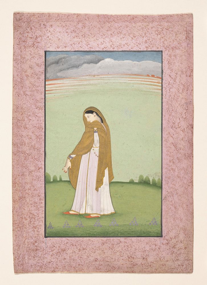 Abhisarika Nayika, a Heroine Longing for Her Lover, India (Punjab Hills, Kangra)