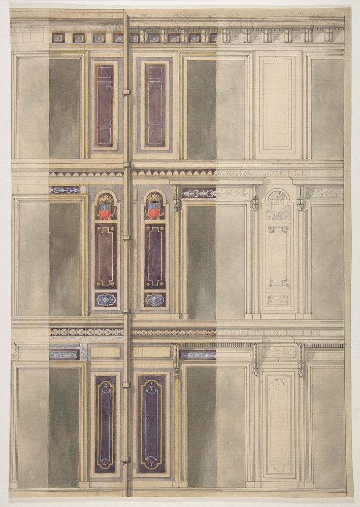 Designs for three windowed storeys by Jules-Edmond-Charles Lachaise and Eugène-Pierre Gourdet