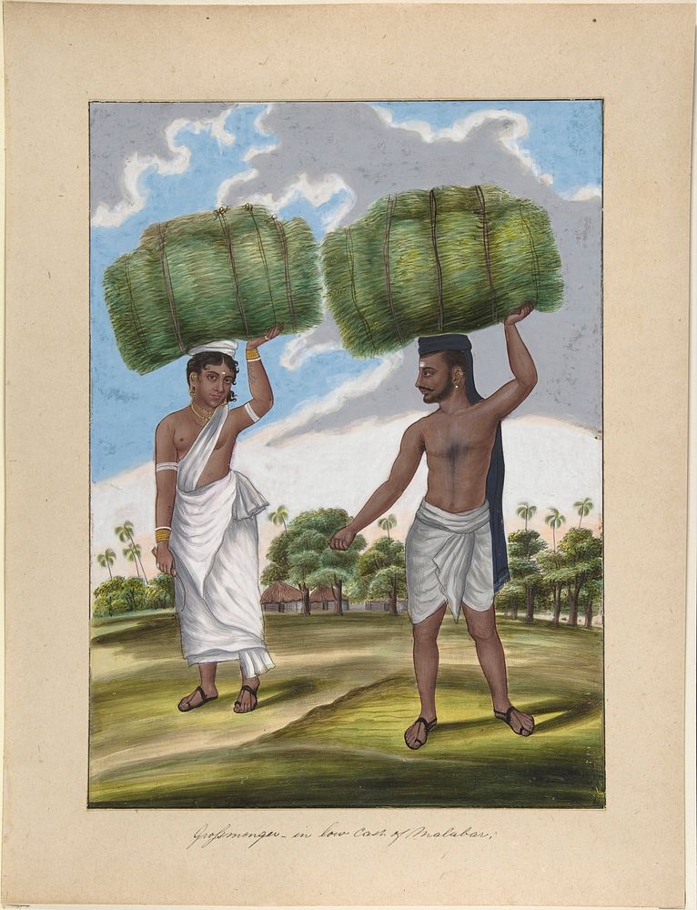 Grossmonger, in Low Cast of Malabar, from Indian Trades and Castes