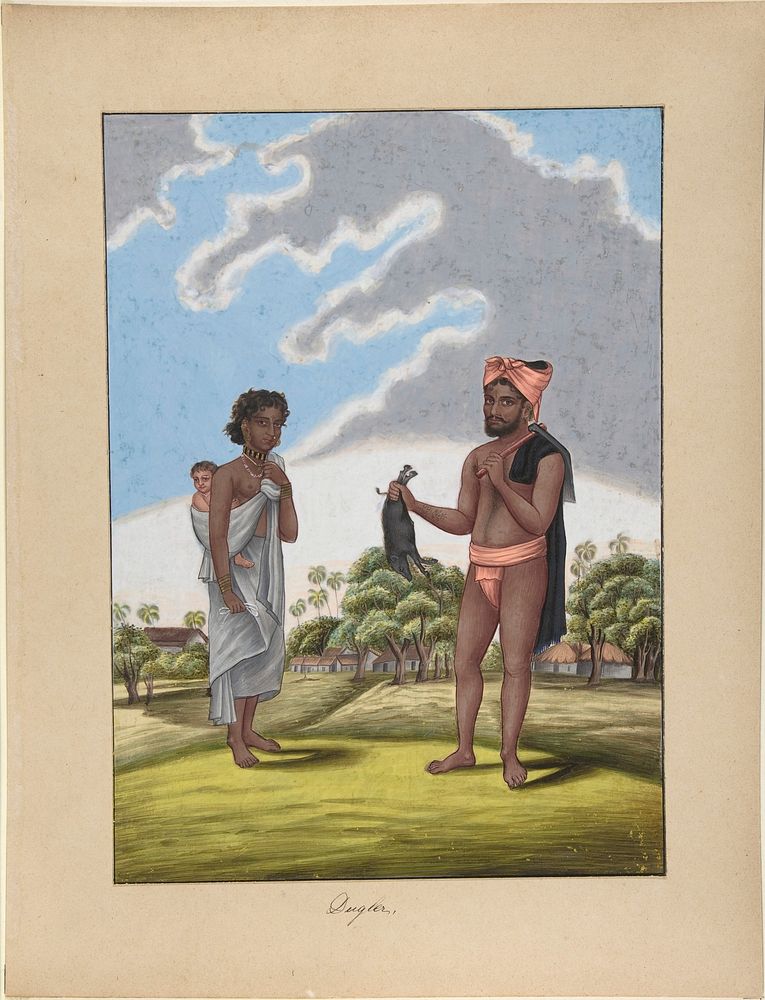 Dugler, from Indian Trades and Castes, Anonymous, Indian, 19th century