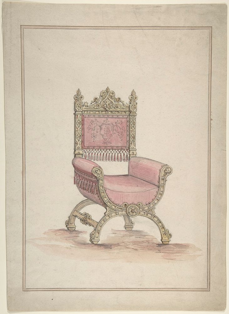 Gothic Style Chair, Anonymous, British, 19th century