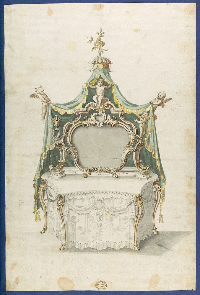 Toilet Table, from Chippendale Drawings, Vol. II by Thomas Chippendale