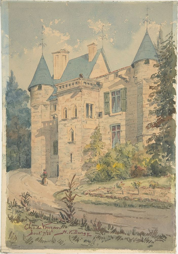 Château de Vouzan by Henry Victor Burgy