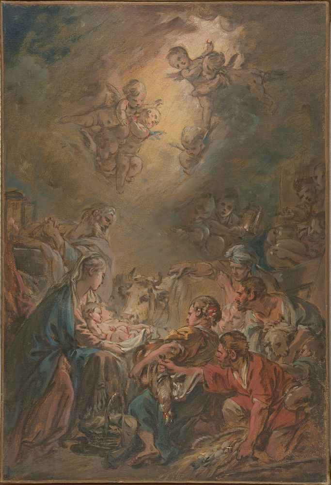 The Adoration of the Shepherds by François Boucher