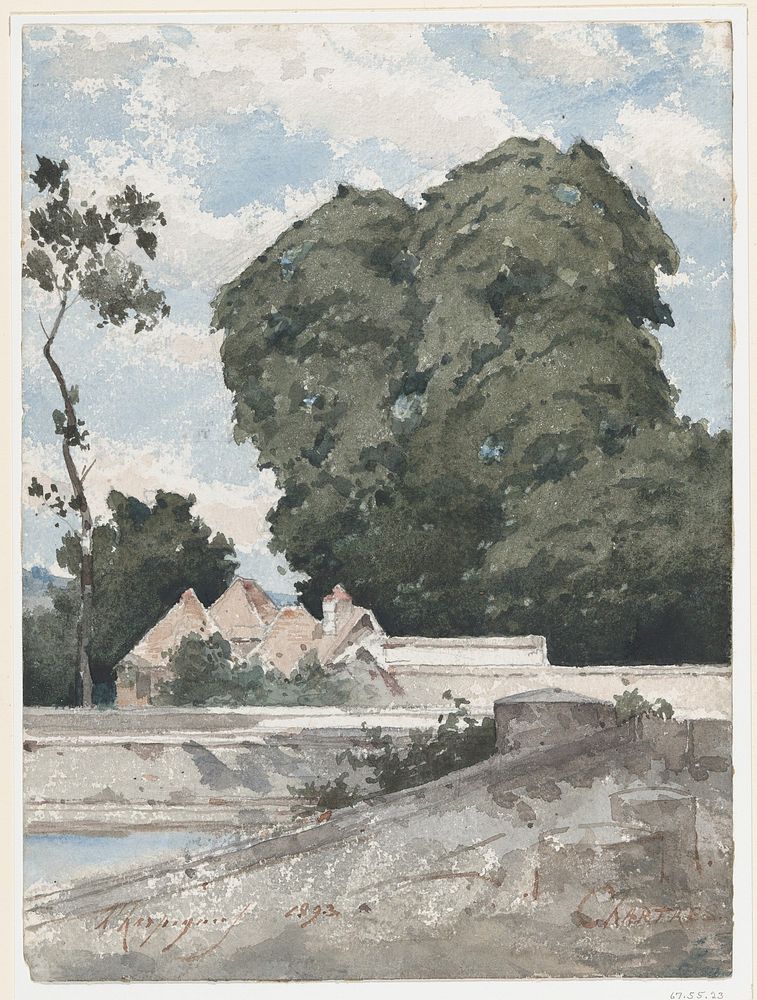 View from the Ramparts at Chartres by Henri-Joseph Harpignies