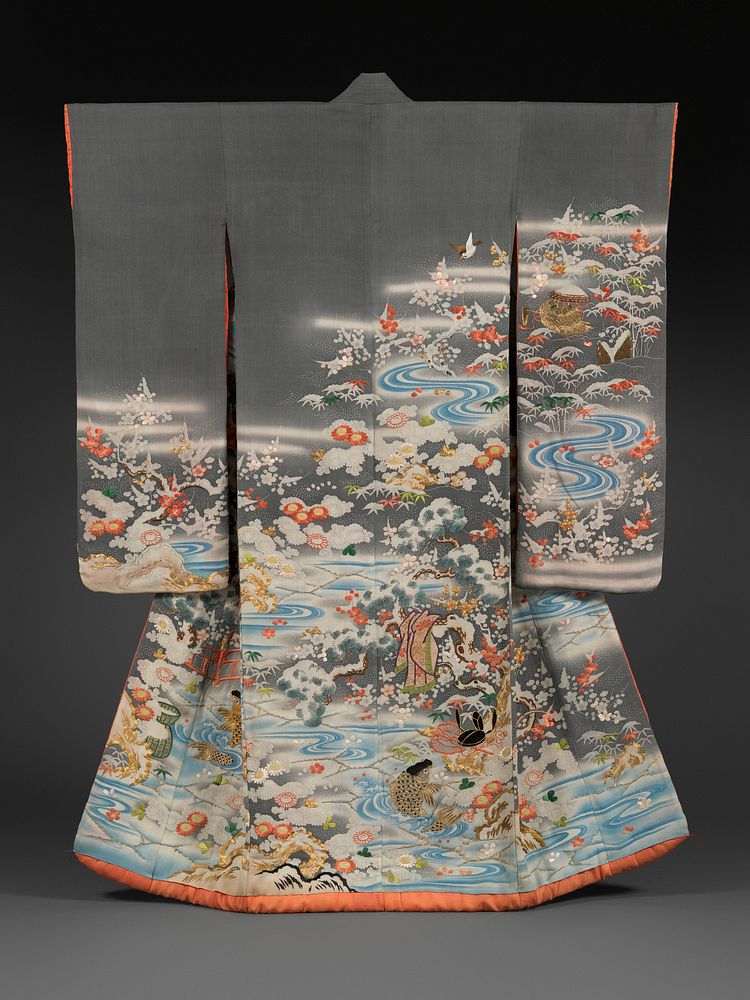 Outer Robe (Uchikake) with Scenes of Filial Piety, Japan
