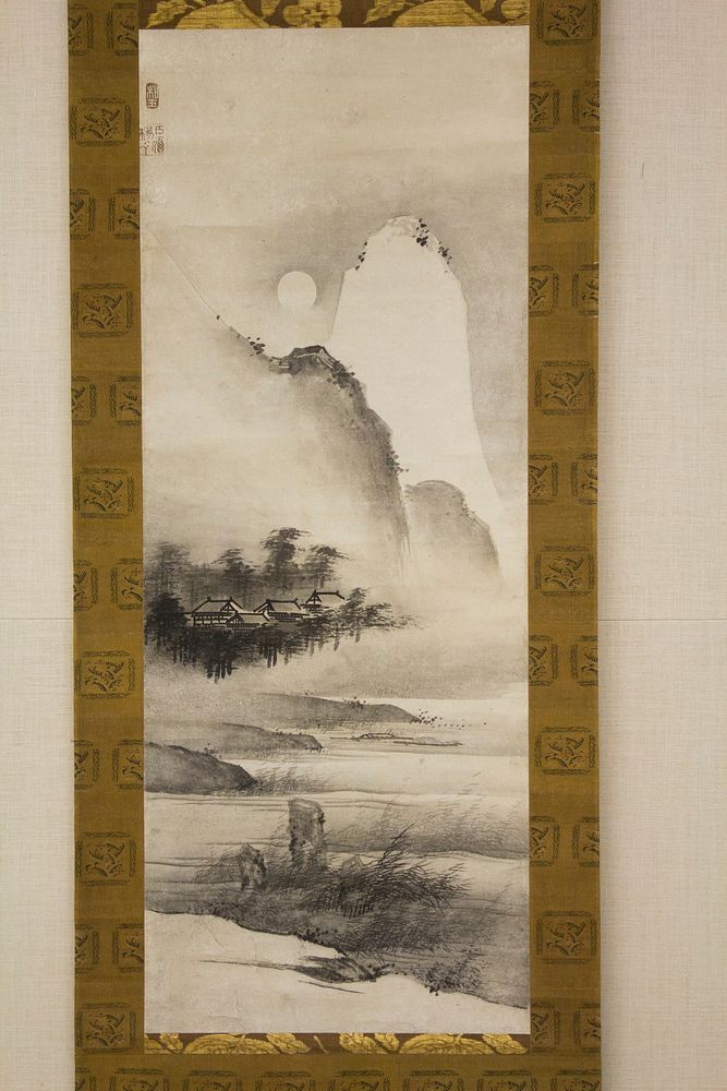 Landscape in the Moonlight, attributed to Yōgetsu