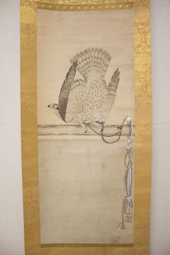 Hunting Hawk on Perch, attributed to Soga Chokuan