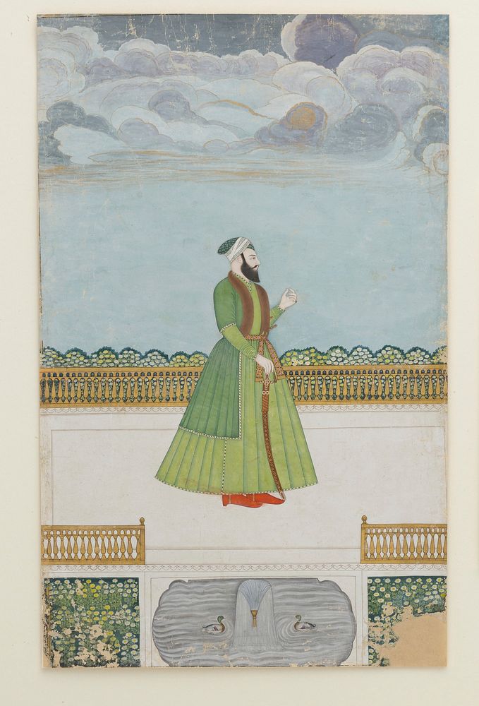 Nobleman on a Terrace, attributed to India, Murshidabad (ca. 1780)