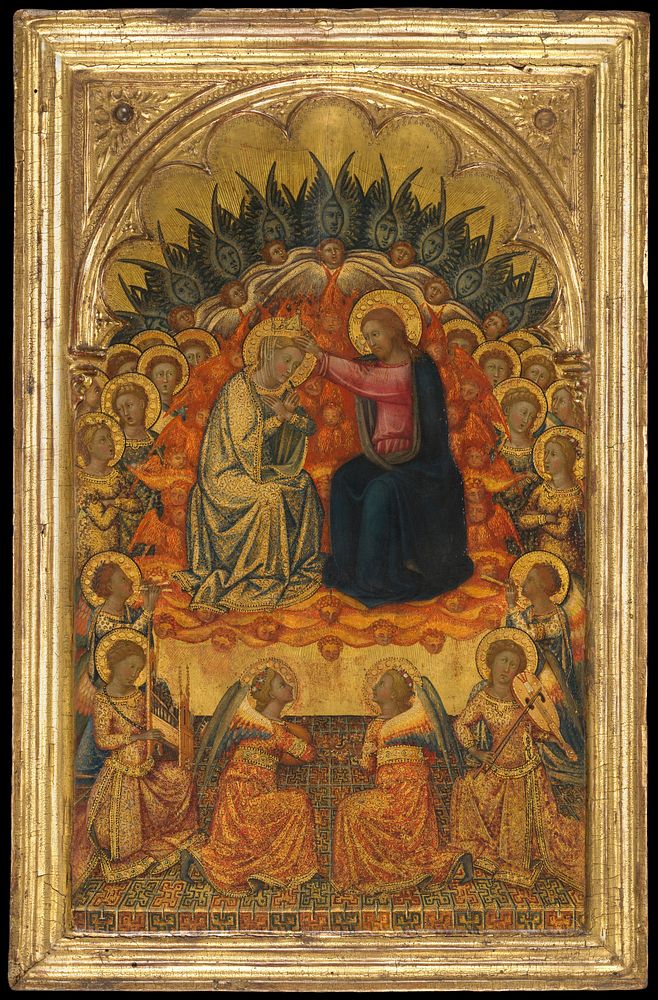 The Coronation of the Virgin by Niccol&ograve; di Buonaccorso