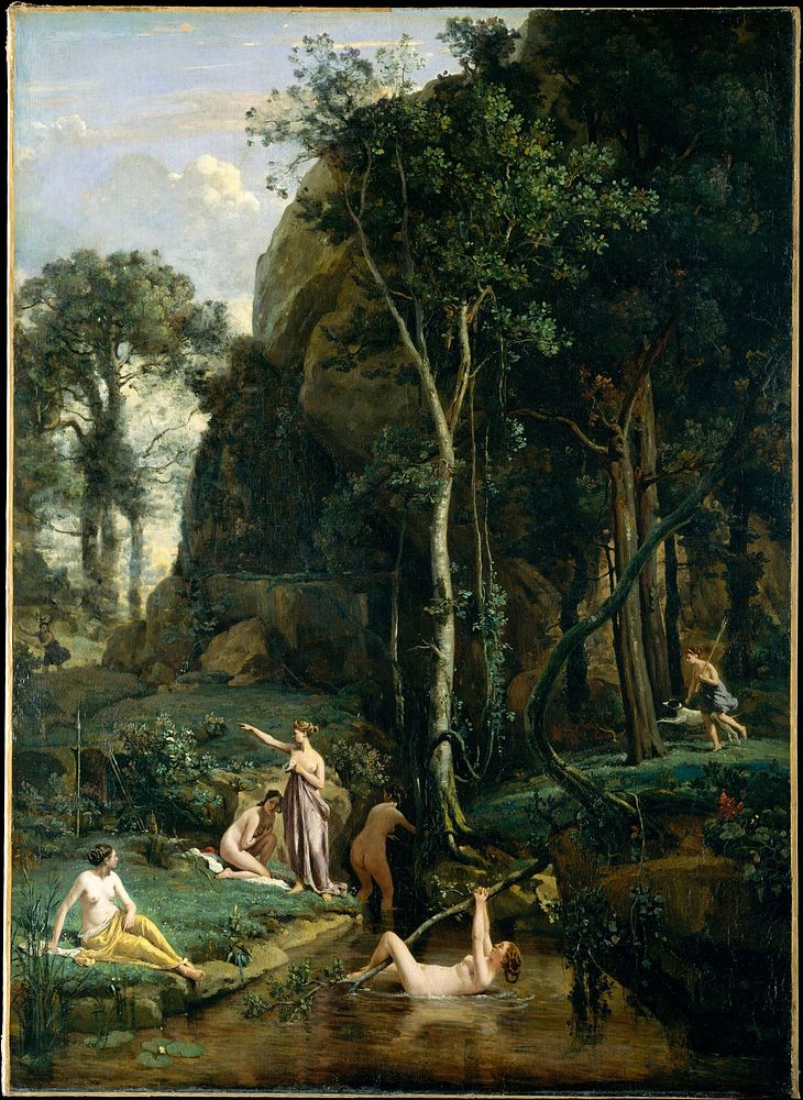 Diana and Actaeon (Diana Surprised in Her Bath) by Camille Corot