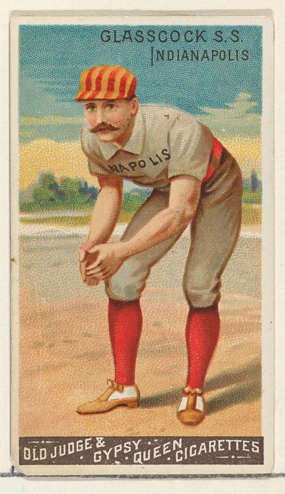Jack Glasscock, Shortstop, Indianapolis, from the Goodwin Champion series for Old Judge and Gypsy Queen Cigarettes