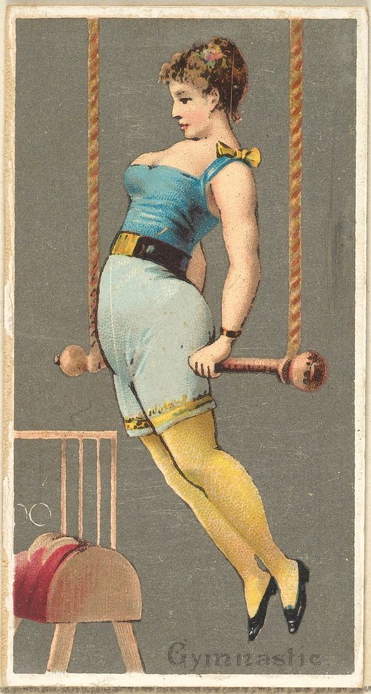 Gymnast, from the Occupations for Women series (N166) for Old Judge and Dogs Head Cigarettes