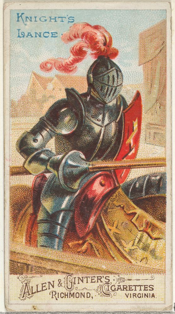 Knight's Lance, from the Arms of All Nations series (N3) for Allen & Ginter Cigarettes Brands